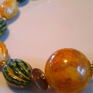 "24" Retro Big Bead Necklace